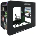Produktbild: Minecraft Hochbett, Schwarz, Holz, Holzwerkstoff, Gaming, Höhe ca. 12 cm, 120x200 cm, Beleuchtung, Kinder- & Jugendzimmer, Kindermöbel, Kinderbetten, Hochbetten