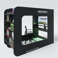 Produktbild: MINECRAFT - Kojenbett, Hochbett 120x200cm, Gaming Möbel mit dunklem Design