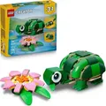 Produktbild: LEGO Creator 3-in-1-Set Schildkröte mit Seerose - Kinderspielzeug mit Tierfigur - Schildkröte & Chamäleon Konstruktionsspielzeug - MINT Spielzeu... - Bronze