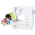 Produktbild: Emerio Nähmaschine für Kinder und Anfänger, SEW-121820, 12 Stichmuster, Mini Nähmaschine mit Fußpedal, Strom und Batteriebetrieb, Zuhause, LED...