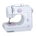 Produktbild: Emerio SEW-121820 Blau Weiß Halbautomatische Nähmaschine Nähen 4 Step Ele ~D~
