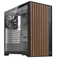 Produktbild: NEWWAY - NW1 PC-Gehäuse aus Holz - Mittlere Tower kompatibel mit ATX/Micro-ATX/ITX - Typ C USB - üfter inklusive 3 x 140 mm PWM - Seitenpanel aus gehärtetem Glas (schwarz)