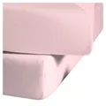 Produktbild: fleuresse Jenny C klassisches Jersey-Spannlaken, 100% Baumwolle, mit praktischem Rundumgummi, Fb. Rosa, Größe 150 x 200 cm, auch passend für 140/160 x 200