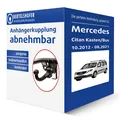 Produktbild: Brink Anhängerkupplung abnehmbar für MERCEDES Citan Kasten/Bus Typ W415 AHK