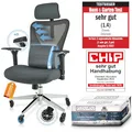 Produktbild: CLOUVOU CleverSeat Bürostuhl Ergonomisch [TESTSIEGER] Schreibtischstuhl 100% individuell einstellbar | Büro Stuhl & Gaming Stuhl | Computerstuhl Home Office Chair Ergonomic | Drehstuhl 150 kg