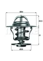 Produktbild: BEHR THERMOSTAT FUER VAG TX1387D