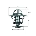 Produktbild: Thermostat, Kühlmittel MAHLE TX 13 87D