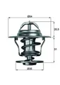Produktbild: THERMOSTAT VW 87C 1.2-2.3 1.4TDI/1.9TDI