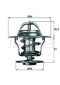 Produktbild: MAHLE TX 13 87D Thermostat, Kühlmittel für AUDI FORD OPEL SEAT SKODA VOLVO VW
