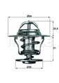 Produktbild: BEHR Thermostat Kühlmittel TX 13 87D für OPEL AUDI 80 100 VW C1 C4 B1 SEAT GOLF