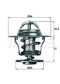 Produktbild: MAHLE TX 13 87D THERMOSTAT, KÜHLMITTEL FÜR  AUDI FORD OPEL SEAT SKODA VAUXHALL V