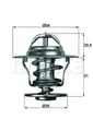 Produktbild: Thermostat TX 13 87D MAHLE für AUDI FORD OPEL SEAT SKODA VW VOLVO