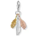 Produktbild: Thomas Sabo Damen Charm-Anhänger Federn Gelbgold Roségold 925 Sterling Silber 1010-431-12