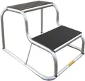 Produktbild: Milenco Original Doppeltrittstufe Aluminium mit gummierten Trittflächen