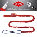 Produktbild: KNIPEX Fangleine/Fallschutz max. 1,5 kg für Zangen mit Befestigungsöse 00 50 01