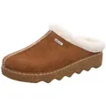 Produktbild: Rohde Damen Hausschuh Leder Pantoffel Plateau Schurwollfutter Foggia-D 6125, Größe:42 EU, Farbe:Braun - Braun - 42