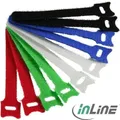 Produktbild: InLine Kabelbinder 12x125mm - Klett-Verschluss - 10er - 5 versch. Farben