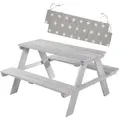 Produktbild: Roba Kindersitzgarnitur, Hellgrau, Holz, Stern/Sternzeichen, 4-Sitzer, rechteckig,Rechteckig, Gartenmöbel, Kinder-Gartenmöbel