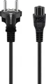 Produktbild: Goobay Netzanschlusskabel (Schutzkontakt), 1 m, Schwarz (57846)