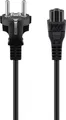 Produktbild: Goobay® Netzkabel mit Schutzkontakt, 1 m, schwarz, (3*0,75 mm²)