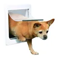 Produktbild: 2-Wege Freilauftür für Hunde, mit Tunnel, XS–S 25 × 29 cm, weiß