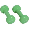 Produktbild: SCHILDKRÖT FITNESS Schildkröt VINYL HANTEL Set, 2x 1,0kg (green), in 4C-Box, M-2022