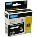 Produktbild: Dymo Label Band IND 1805442 schwarz auf weiß  6mm x 5,5m  Polyester permanent