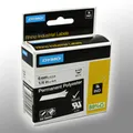 Produktbild: Dymo Label Band IND 1805442 schwarz auf weiß 6mm x 5,5m Polyester permanent