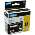 Produktbild: Dymo Rhino 6mm schwarz auf weiß Perm Poly (0.60 cm, Weiss) (1805442)