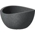 Produktbild: Scheurich - Pflanzschale Wave Globe Bowl Serie 252 schwarz granit ø 40 cm Kunststofftöpfe