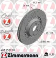 Produktbild: 2x Bremsscheibe belüftet 400.5527.70 ZIMMERMANN für MERCEDES-BENZ GLC SL AMG GT