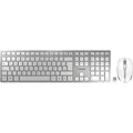 Produktbild: Cherry DW 9100 Slim (DE) - Desktop-Set - Tastatur-Maus-Set - silber/weiß