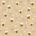 Produktbild: Servietten Bienen natur 33 x 33 cm 20 Stück