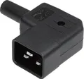 Produktbild: Kaiser Martin 745/sw/C Kaltgeräte-Steckverbinder 745 Stecker, gewinkelt Gesamtpolzahl: 2 + PE 16A Schwarz 1St.