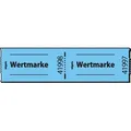 Produktbild: Sigel Gutscheinmarken-Rollen 60x30mm Wertmarke blau fortlaufend nummeriert 1 Rolle=500 Stück