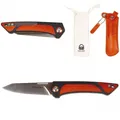 Produktbild: ROXON Klappmesser K2 Exquisite Leder Taschenmesser Outdoor Messer Einhandmesser