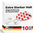 Produktbild: Rauchmelder Magnethalter 10er Set mit extra starken Klebepads – ohne Bohren