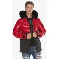 Produktbild: Cipo & Baxx Parka Jacke im Kontrastdesign rot M (50/52)