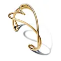 Produktbild: PANDORA Essence Organisch Geformtes Herz Armreif aus Sterling Silber mit vergoldeter Metalllegierung, Größe: 17cm, 563808C00-1