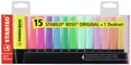 Produktbild: STABILO Textmarker BOSS ORIGINAL 7015-01-5 Verschiedenfarbig sortiert 2 mm, 5mm 15St.