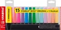 Produktbild: STABILO BOSS ORIGINAL Textmarker Tischset 15 Stück Leucht- und Pastellfarben