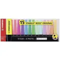 Produktbild: Textmarker - STABILO BOSS ORIGINAL - 15er Tischset - 9 Leuchtfarben, 6