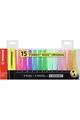 Produktbild: EVIDENZIATORE - STABILO BOSS ORIGINAL DESK-SET - 15 COLORI ASSORTITI 9 NEON + 6