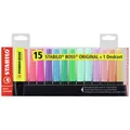 Produktbild: 15er Multipack STABILO Textmarker BOSS® ORIGINAL 7015-01-5 Verschiedenfarbig