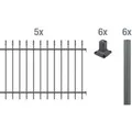 Produktbild: ALBERTS Zaun-Grundset Chaussee, zum Aufschrauben (Anthrazit, 100 cm)