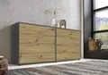 Produktbild: BMG Möbel Sideboard Mailand Set 1 Schubladenkommode in anthrazit/Artisan Eiche
