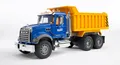 Produktbild: Bruder® Spielzeug-LKW bruder LKW mit Kippmulde MACK Granit blau/gelb 1:16
