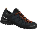 Produktbild: Salewa WILDFIRE 2 GTX M Herren Wanderschuhe Trekkingschuhe dunkelblau schwarz NEU 46,5 - Grau/Schwarz/Orange - 46,5