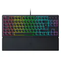 Produktbild: Razer Ornata V3 Tenkeyless - Kompakte Flache Gaming-Tastatur (Mecha-Membran-Switches, Tastenkappen mit Anti-UV-Beschichtung, Beleuchtete Separate Medientasten) QWERTZ DE-Layout | Schwarz