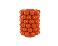Produktbild: Bigbuy Dekovase Vase SanLov Orange aus Keramik Steingut Tropical 25 x 25 x 30 cm